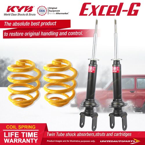 Rear KYB EXCEL-G Shock Absorbers Super Low King Springs for FORD Fairlane AU 5.0