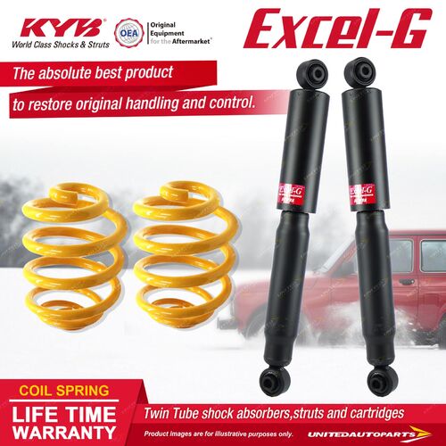 Rear KYB EXCEL-G Shock Absorbers Super Low King Springs for FORD Fairlane BA BF