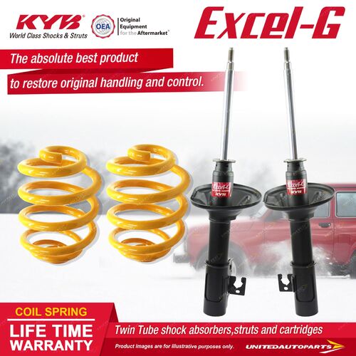 Front KYB EXCEL-G Shock Absorbers Super Low King Springs for FORD Laser KC KE I4