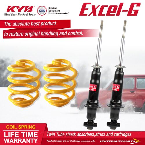 Rear KYB EXCEL-G Shock Absorbers Super Low King Springs for Commodore VE Wagon