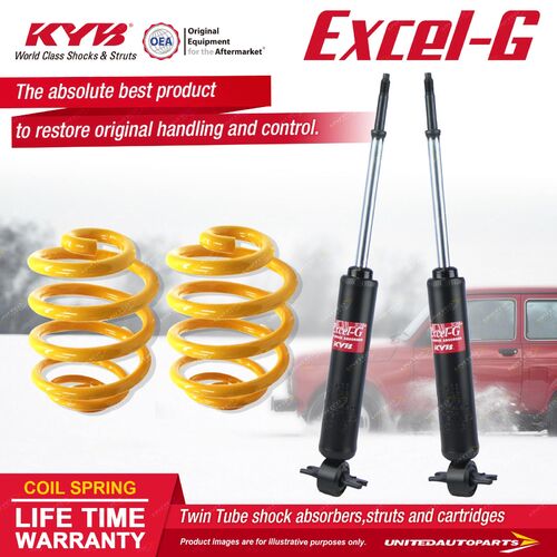 Front KYB EXCEL-G Shock Absorbers Super Low King Springs for HOLDEN HK HT HG I6