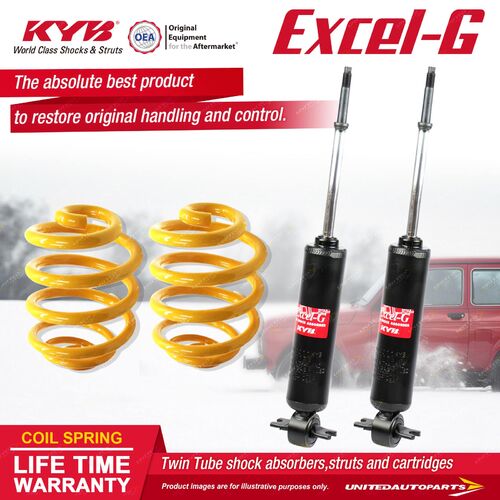 Front KYB EXCEL-G Shock Absorbers Super Low King Springs for HOLDEN HQ HJ HX I6