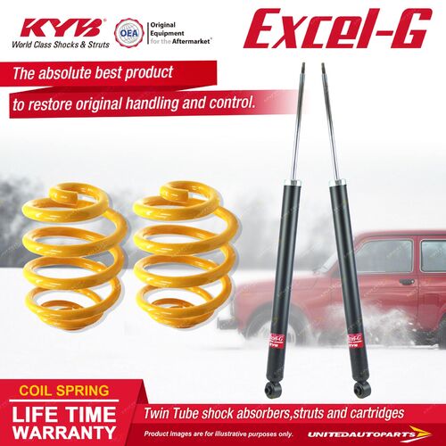 Rear KYB EXCEL-G Shock Absorbers Super Low King Springs for MAZDA 3 BL PETROL