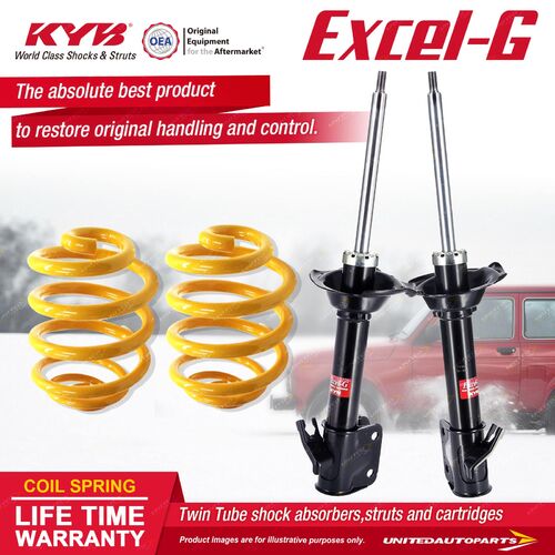 Rear KYB EXCEL-G Shock Absorbers Super Low King Springs for SUBARU Impreza GD