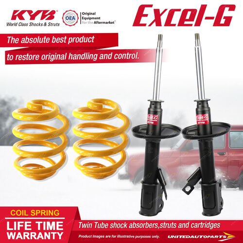 Front KYB EXCEL-G Shock Absorbers Super Low King Springs for Corolla AE80 AE82