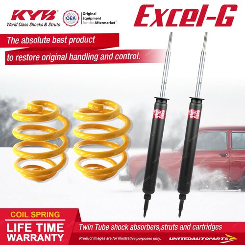 Rear KYB EXCEL-G Shock Absorbers Lowered King Springs for BMW 120D 120i E87