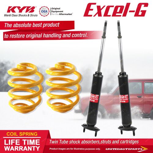 Front KYB EXCEL-G Shock Absorbers Lowered King Springs for FORD Fairlane ZF ZG