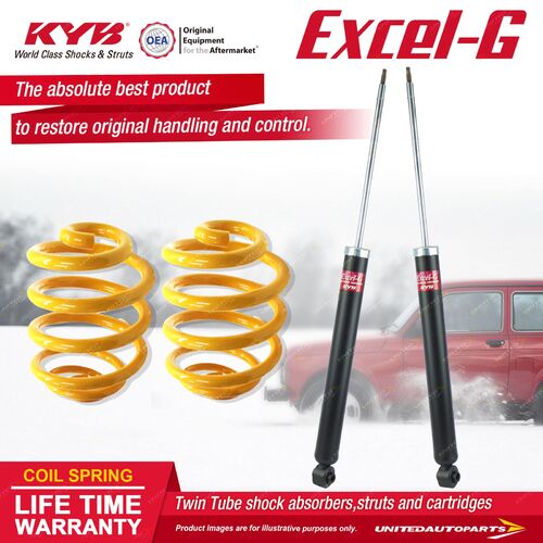 Rear KYB EXCEL-G Shock Absorbers Lowered King Springs for FORD Focus LR FWD