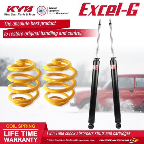 Rear KYB EXCEL-G Shock Absorbers Lowered King Springs for FORD Focus LW FWD