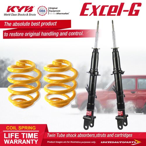 Front KYB EXCEL-G Shock Absorbers Lowered King Springs for FORD Territory SX 4.0