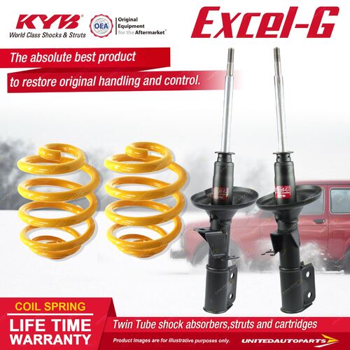 Front KYB EXCEL-G Shock Absorbers Lowered King Springs for HOLDEN Adventra VYII