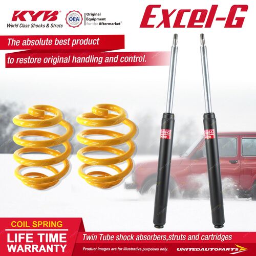 Rear KYB EXCEL-G Shock Absorbers Lowered King Springs for HOLDEN Apollo JK JL