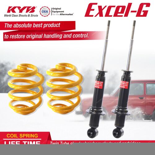 Rear KYB EXCEL-G Shock Absorbers Lowered King Springs for HOLDEN Caprice WM