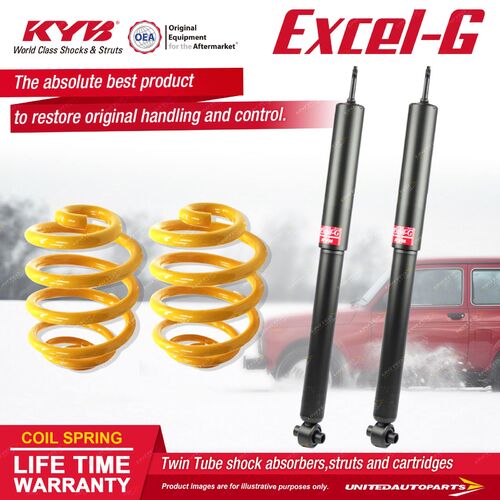 Rear KYB EXCEL-G Shock Absorbers Lowered King Springs for HOLDEN Commodore VR VS