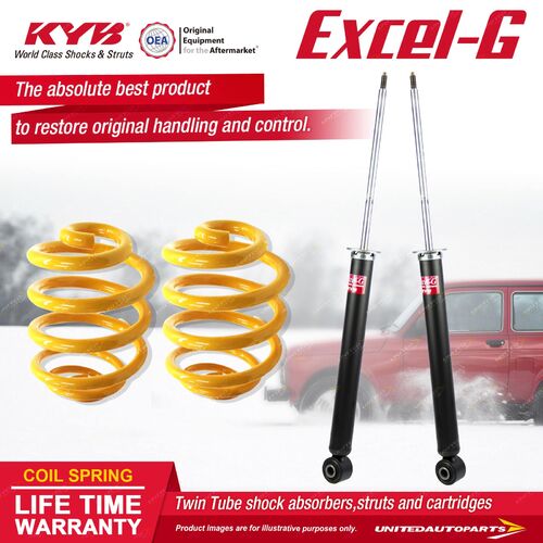 Rear KYB EXCEL-G Shock Absorbers Lowered King Springs for HOLDEN Cruze JG JH