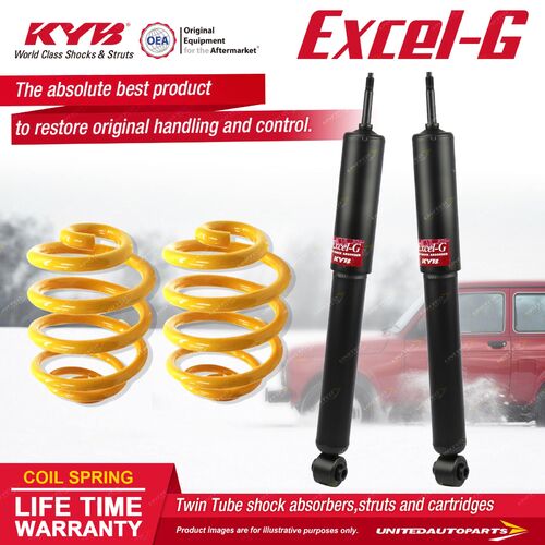 Front KYB EXCEL-G Shock Absorbers Lowered King Springs for HOLDEN Gemini TC TD