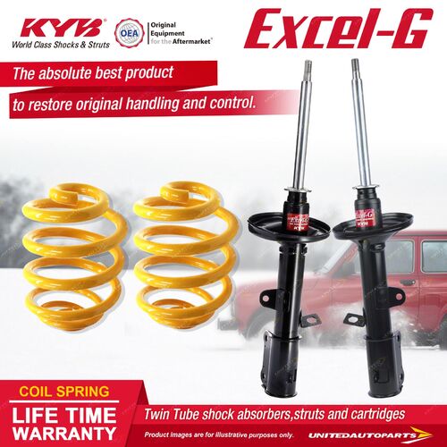 Rear KYB EXCEL-G Shock Absorbers Lowered King Springs for HOLDEN Nova LE LF I4