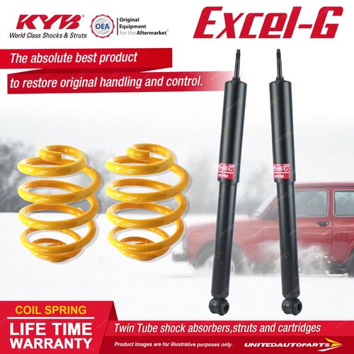 Rear KYB EXCEL-G Shock Absorbers Lowered King Spring for HOLDEN Torana LC LJ 186