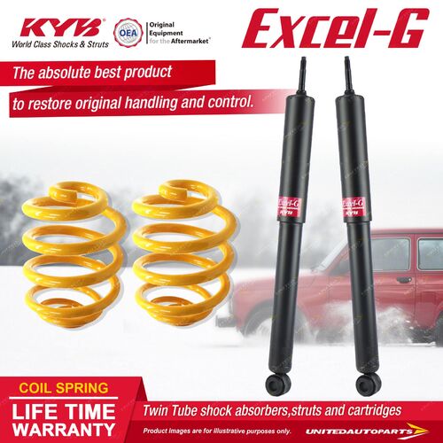 Rear KYB EXCEL-G Shock Absorbers Lowered King Spring for HOLDEN Torana LC LJ 138