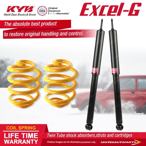 Rear KYB EXCEL-G Shock Absorbers Lowered King Springs for HOLDEN Torana LH UC