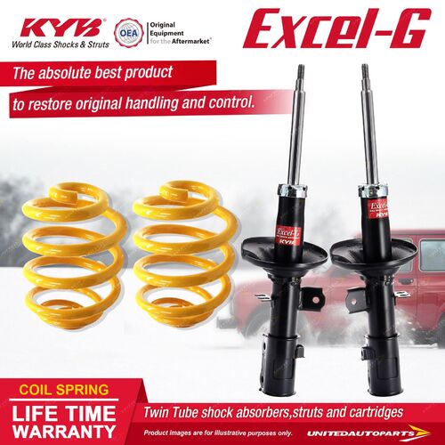 Front KYB EXCEL-G Shock Absorbers Lowered King Springs for HYUNDAI Getz TB