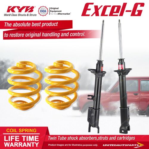 Rear KYB EXCEL-G Shock Absorbers Lowered King Springs for MAZDA 323 BF Sedan