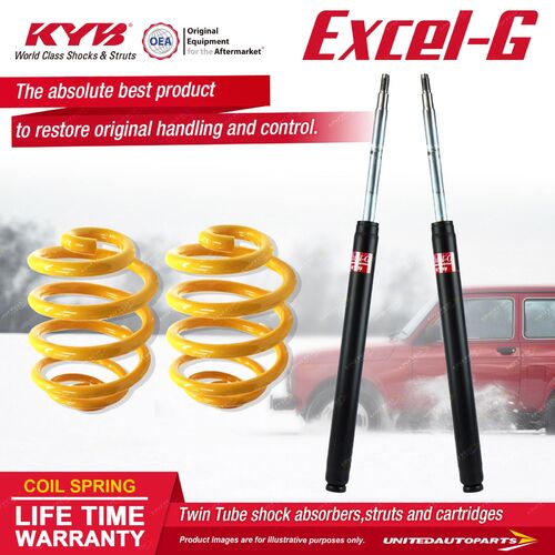 Front KYB EXCEL-G Shock Absorbers Lowered King Springs for MAZDA RX2 1.1 R2 RWD