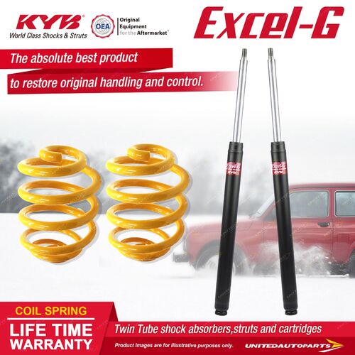 Front KYB EXCEL-G Shock Absorbers Lowered King Springs for MAZDA RX3 Sedan Coupe