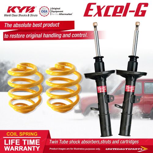 Front KYB EXCEL-G Shock Absorbers Lowered King Springs for MITSUBISHI Colt RA I4