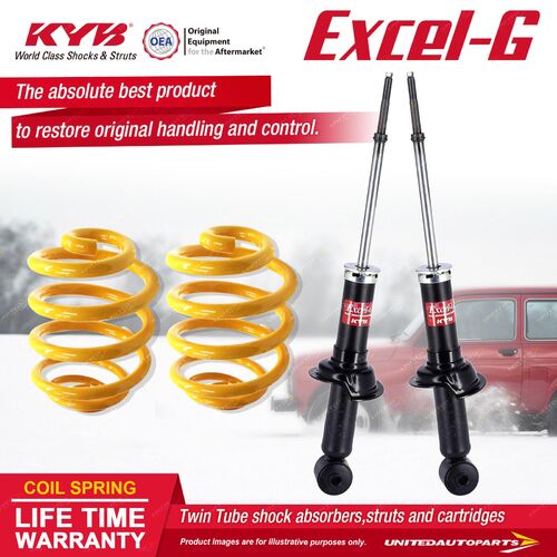 Rear KYB EXCEL-G Shock Absorbers Lowered King Springs for MITSUBISHI Lancer CJ