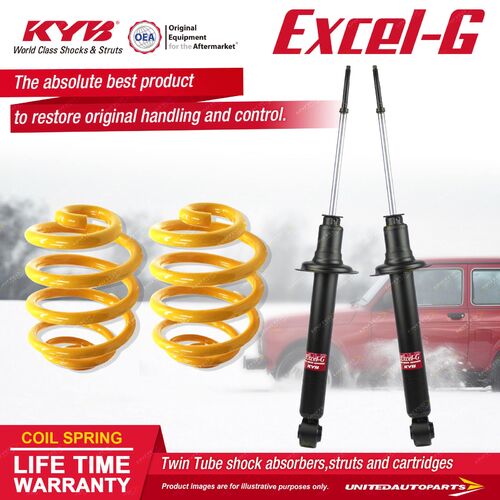 Rear KYB EXCEL-G Shock Absorbers Lowered King Springs for MITSUBISHI Magna TF TH