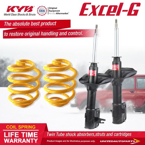 Front KYB EXCEL-G Shock Absorbers Lowered King Springs for Magna TJ TL TW V6