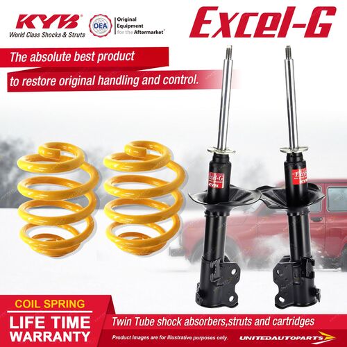 Front KYB EXCEL-G Shock Absorbers Lowered King Springs for NISSAN NX B13 2.0 I4