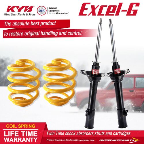 Rear KYB EXCEL-G Shock Absorbers Lowered King Springs for SUBARU Forester SF5