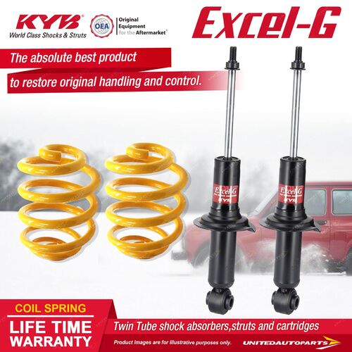 Rear KYB EXCEL-G Shock Absorbers Lowered King Springs for SUBARU Liberty BH5 BH9