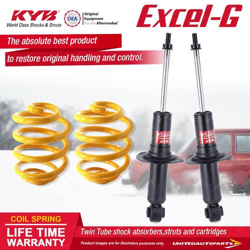 Rear KYB EXCEL-G Shock Absorbers Lowered King Springs for SUBARU Liberty BL5 BL9