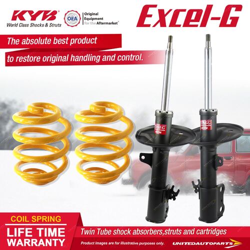 Front KYB EXCEL-G Shock Absorbers Lowered King Springs for TOYOTA Camry MCV20