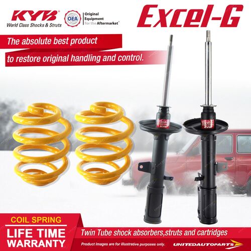 Rear KYB EXCEL-G Shock Absorbers Lowered King Springs for TOYOTA Celica ST184 I4