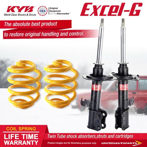 Front KYB EXCEL-G Shock Absorbers Lowered King Springs for TOYOTA Celica ZZT231