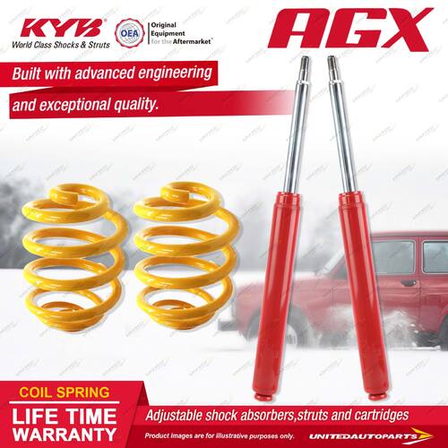 Front KYB AGX Shock Absorbers Lowered King Springs for TOYOTA MR2 SW20 2.0 I4