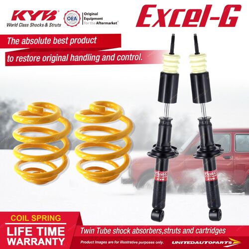 Rear KYB EXCEL-G Shock Absorbers Lowered King Springs for TOYOTA Starlet EP91