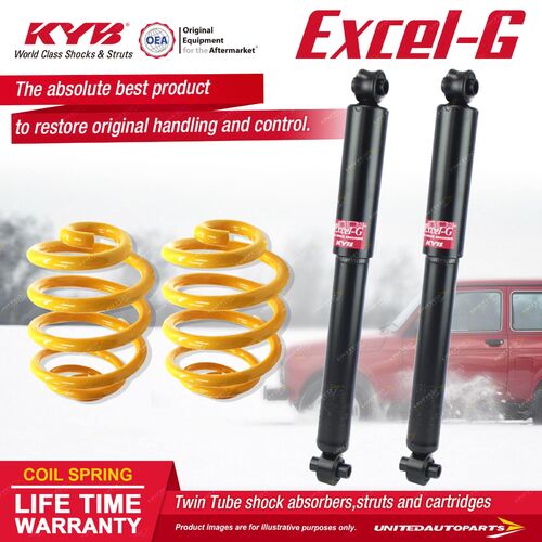 Rear KYB EXCEL-G Shock Absorbers Lowered King Springs for VOLVO 240 2.1 I4 RWD