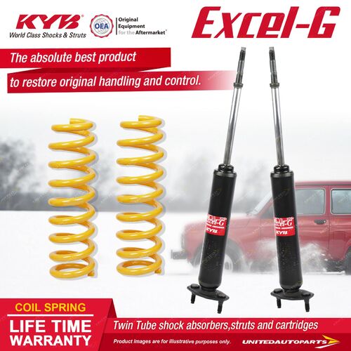 Front KYB EXCEL-G Shock Absorbers STD King Springs for FORD Fairlane ZA ZB ZC ZD