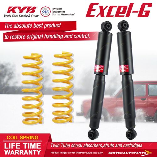 Rear KYB EXCEL-G Shock Absorbers STD King Springs for FORD Fairlane BA BF Sedan