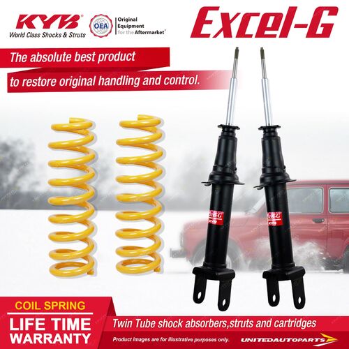 Front KYB EXCEL-G Shock Absorbers STD King Springs for FORD Falcon BFII Wagon