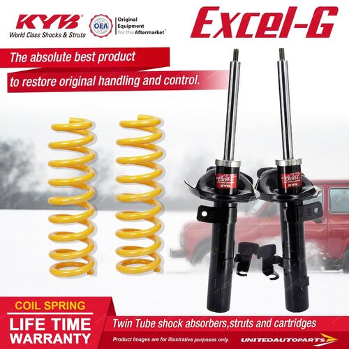 Front KYB EXCEL-G Shock Absorbers STD King Springs for FORD Focus LV FWD 2.0