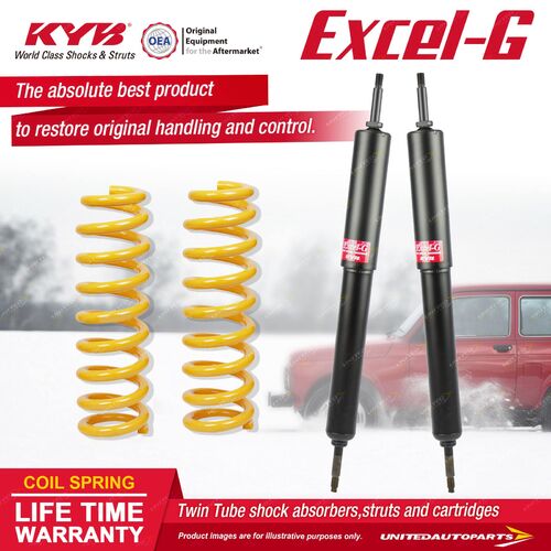 Front KYB EXCEL-G Shock Absorbers STD King Springs for FORD Maverick 4WD 4.2