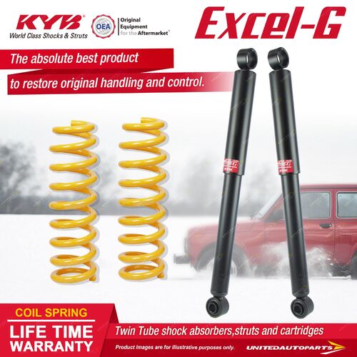 Rear KYB EXCEL-G Shock Absorbers STD King Springs for FORD Maverick 4WD 4.2