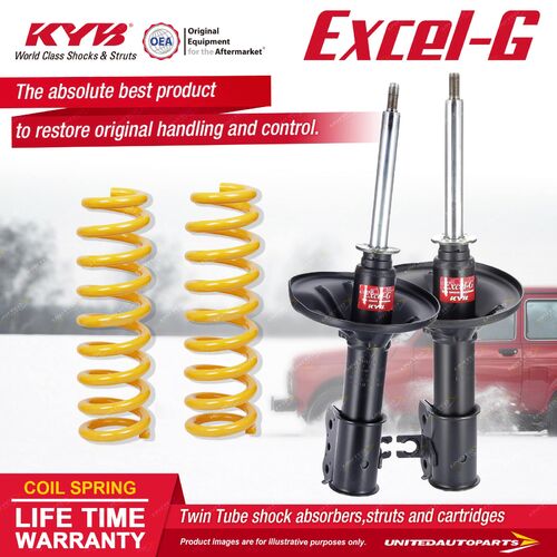 Front KYB EXCEL-G Shock Absorbers STD King Springs for FORD Telstar AX AY FWD