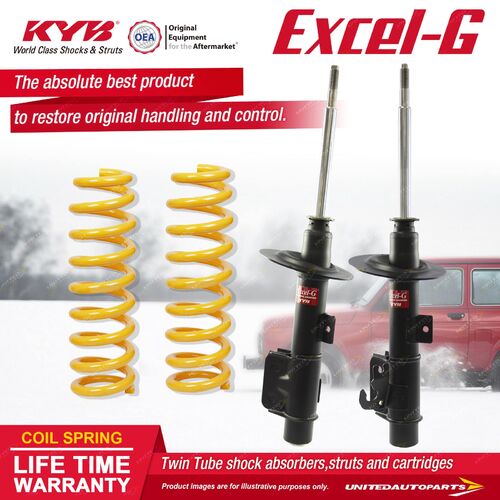 Front KYB EXCEL-G Shock Absorbers STD King Springs for HOLDEN Caprice WM